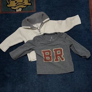 Banana Republic Kids Gray and Cream Sweater Set